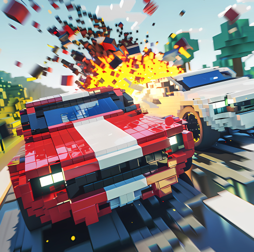 Carnage Battle Arena is a fast-paced destruction racing game where speed is only part of the thrill. Players take control of powerful vehicles and engage in brutal battles while racing to the finish line. The game's advanced destruction system allows you to smash into opponents, destroy objects in your path, and reshape the environment as you speed through chaotic arenas.