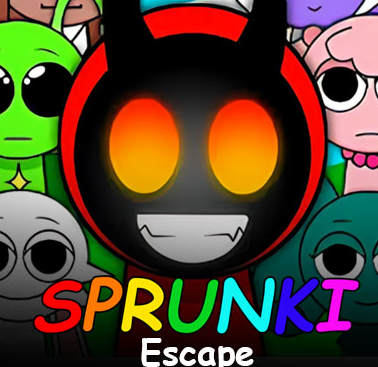 Sprunki 3D Escape takes players into a dark maze of interconnected rooms, where the objective is to find hidden Mr. Sun icons scattered throughout the environment. Each room presents a new challenge, with dim lighting adding to the suspense. The game's atmosphere is tense, requiring players to navigate carefully while searching every corner to collect all the hidden suns and progress to the next stage.