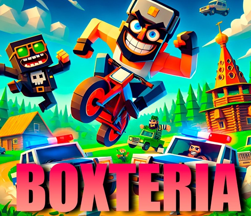 Boxteria offers a vibrant and diverse gaming environment where players can assume the roles of various character types such as bandits or zombies. With a fleet of 20 unique vehicles at your disposal, the game provides plenty of opportunities for exploration and fun across different maps like Russian Village and Courtyard. These settings are designed for both action-packed battles and engaging vehicle maneuvers. Players can create and customize their characters, forming teams with a mix of bandits, zombies, and police officers, leading to dynamic and engaging gameplay scenarios whether in combat or competition.