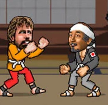 Karate Bros is a two-player fighting game focused on classic karate combat. Players control martial artists and engage in fast-paced battles against opponents, either in solo mode against AI or in multiplayer mode with a friend. The game emphasizes timing, strategy, and skillful execution of punches, kicks, and defensive moves to secure victory.