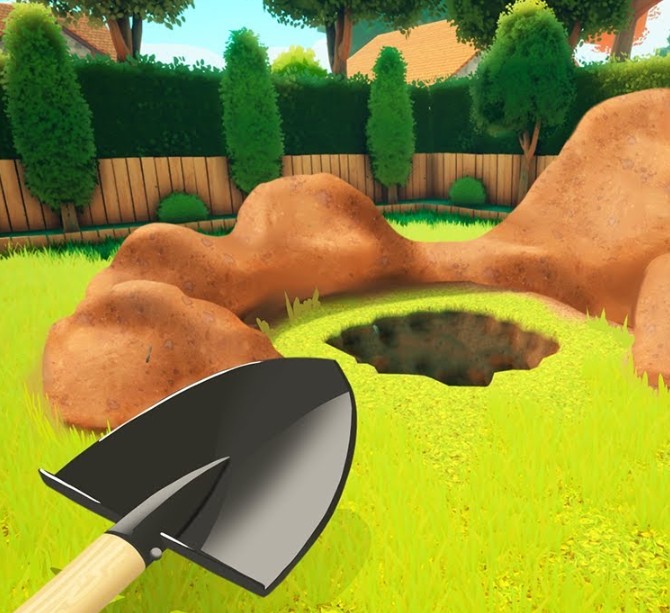 A Game About Digging a Hole provides an immersive experience centered entirely around the act of digging. Players begin their adventure with basic digging tools, gradually expanding their capabilities by finding valuable items and resources underground. These discoveries can then be sold for profit, which is reinvested into better tools and gear to enable deeper exploration.