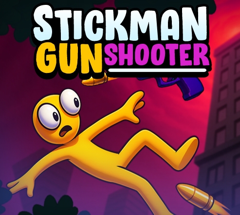 Stickman Gun Shooter is an arcade shooting game that mixes physics-based gameplay with fast-paced action. Instead of controlling a character directly, you control a spinning gun that launches bullets and sends itself flying across the screen. Your mission is to hit yellow stickman targets, collect ammo and cash, and complete each stage with precision.