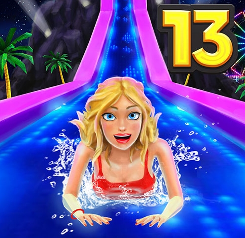 Uphill Rush 13 is the latest installment in the long-running arcade racing series, this time set in a colorful water park. Players race through winding water slides and perform stunts while using a variety of floating vehicles. The game combines speed-based action with strategic vehicle control to complete each level with the highest score possible.