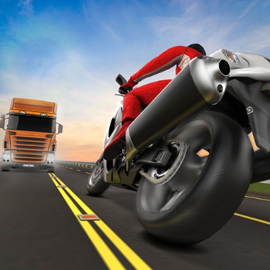Traffic Road is a fast-paced first-person motorcycle game where players ride through busy highways filled with unpredictable traffic. You control a powerful motorbike and must carefully steer through narrow gaps, speeding past cars while avoiding collisions. The gameplay is all about quick reflexes, precise timing, and making split-second decisions to survive.