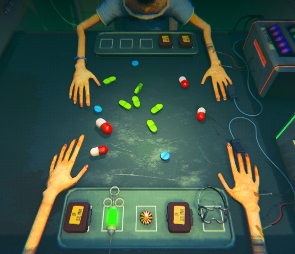 SIDE EFFECTS is a psychological survival game where your choices—and your luck—can mean life or death. Created by a small indie team including hi rohun, Jaybooty, and Mr. Pootsley, the game places you in a clinical setting where two subjects are being tested with mysterious pills. Each round is a gamble, and the only rule is to survive longer than your opponent.