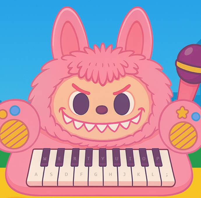 Labubu Piano is a free browser game that turns the well-known Labubu character into a fun musical instrument. The game works like a piano, where each key creates a note, and players can freely experiment to build simple tunes or just enjoy sound play.