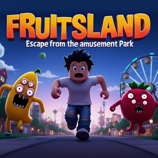 Fruitsland: Escape from the Amusement Park is a horror-puzzle experience that starts in a colorful amusement park and quickly shifts into an underground nightmare. The player falls into hidden tunnels beneath the rides and must find a way out while being hunted by strange fruit-like creatures.