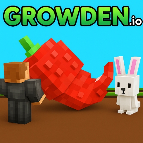 Growden.io is a browser-based farming game set in a shared online world. You plant seeds, water crops, harvest for coins, and reinvest in better gear and more land. You can play solo at your own pace or progress alongside other players on the same server.