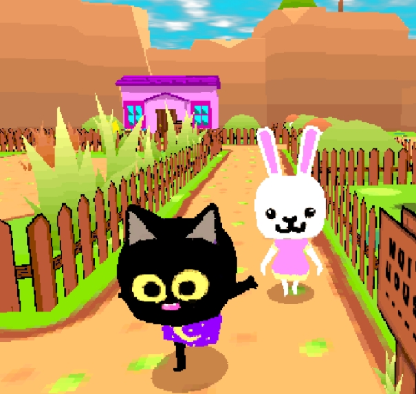 Nui Goes to Town! is an indie adventure created by wr41thX. The main character is Nui, a small bunny who goes with friends Rumi and Gu to visit a town called Gigglesville. At first the town feels normal, but the more you explore, the more strange details you notice. The game mixes exploration, puzzles, and hidden story elements.