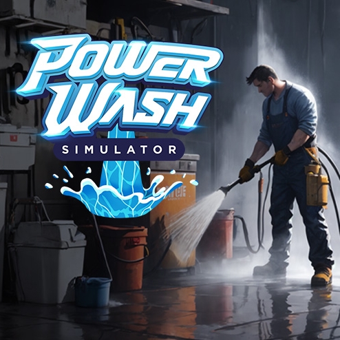 PowerWash Simulator is a first-person cleaning simulation where the player uses high-pressure water to wash away dirt, mud, graffiti, and other stains from objects, buildings, and vehicles. The focus is on relaxation and detail rather than competition.