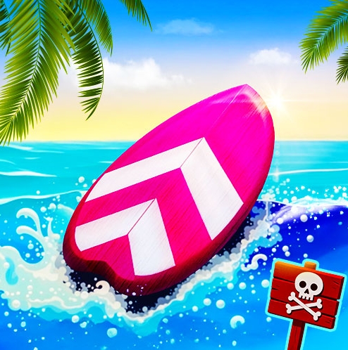Summer Rider 3D is a water-course runner. You steer a rider along a river, collect starfish, and avoid rocks, logs, gaps, and moving barriers. The pace increases over time, so planning lines and timing jumps becomes the main challenge.